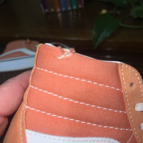 Vans Peach High-Top Sneakers with White Details - Picture 4 of 7
